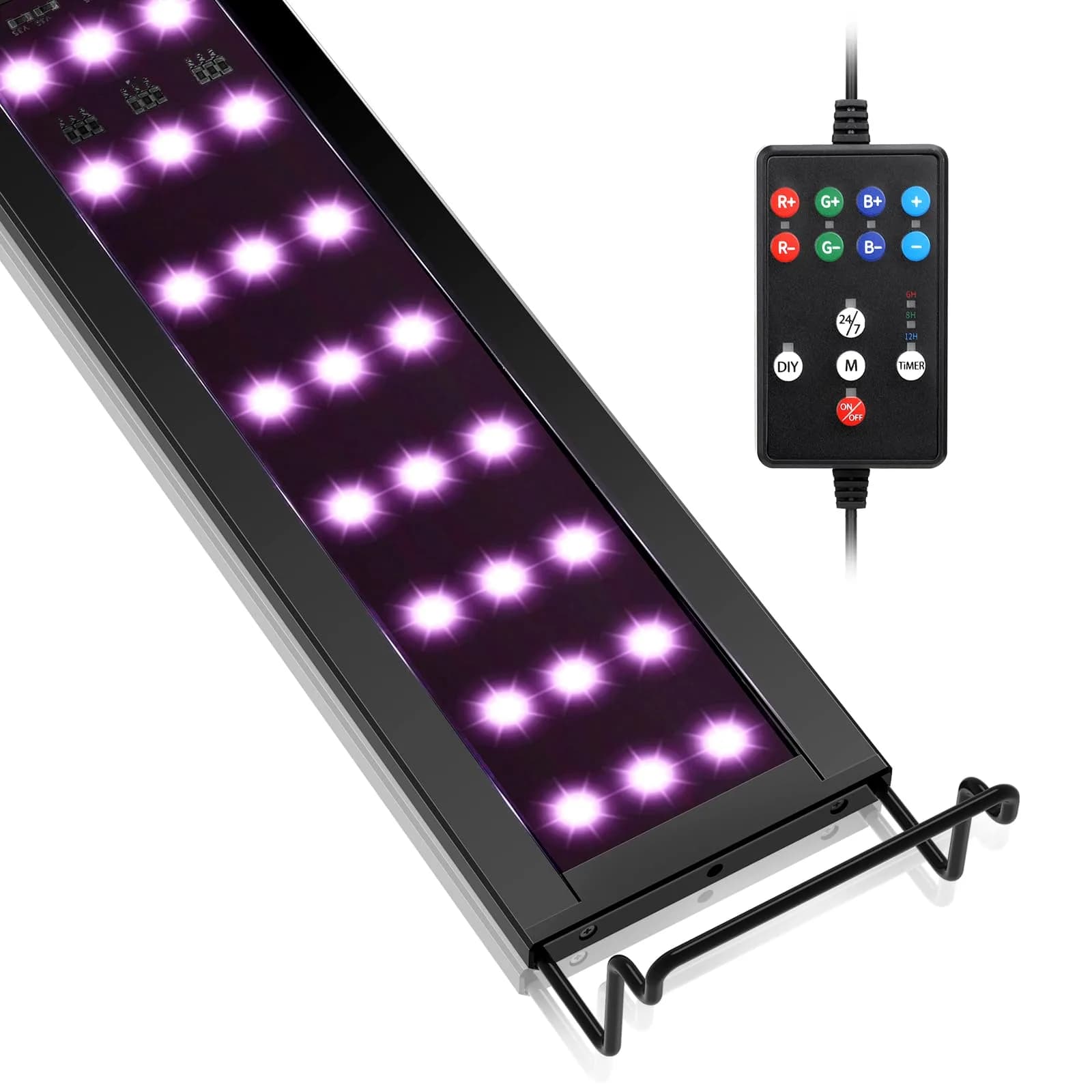 hygger LED Aquarium Light 22W Full Spectrum for 23-28 Inch Tanks | 42 LEDs, 893 Lumens, DIY & 24/7 Modes - main product image