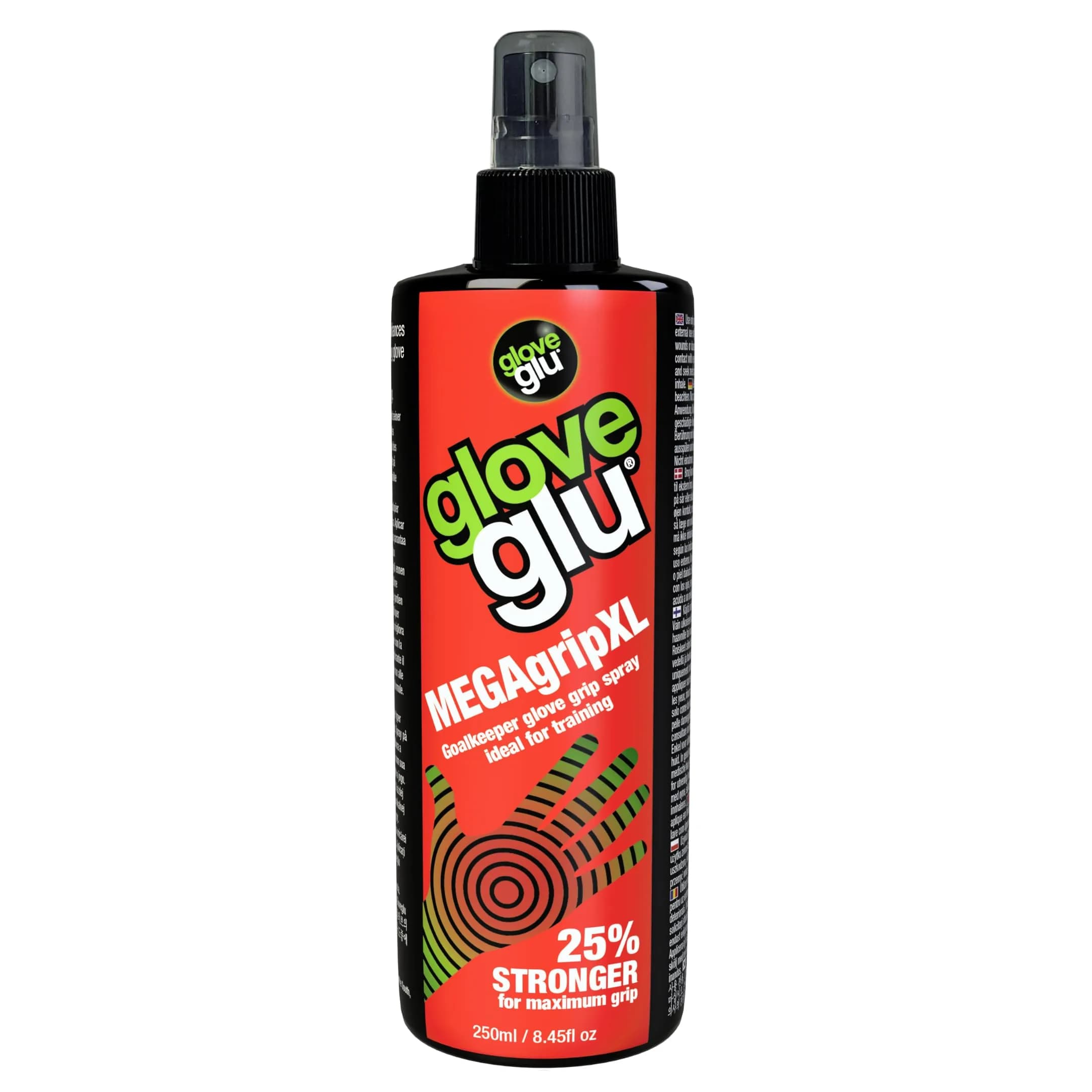 Gloveglu MEGAgrip Goalkeeper Glove Grip Spray 250ml (8.45 fl. oz) | 25% Stronger Maximum Grip Formula