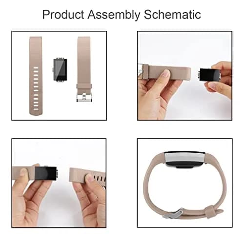 AK Sport Bands 3 Pack for Fitbit Charge 2 Small | Adjustable Replacement Straps thumbnail 4