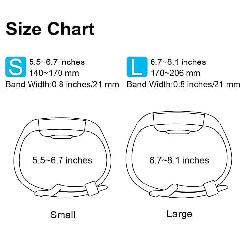 AK 3 Pack Sport Bands for Fitbit Charge 2, Small (Black/Abyss Blue/Avocado Green) | Adjustable Silicone Wristbands thumbnail 2