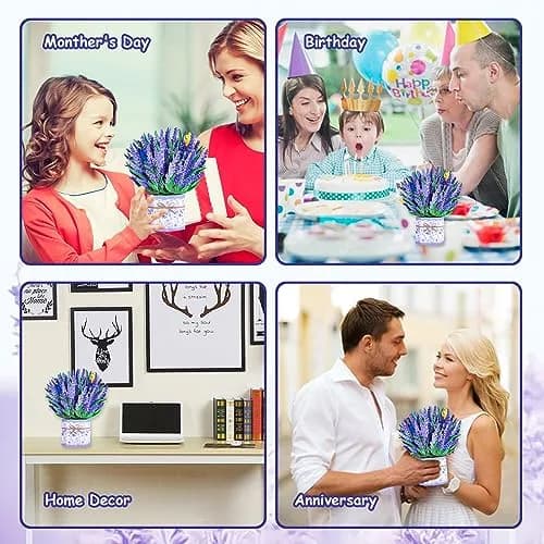 ROBBEAR Lavender Bouquet Pop Up Card, 3D Flower Greeting Card with Envelope 22cm (8.7") x 18cm (7.1") | Handmade Laser-Cut Paper Art thumbnail 8