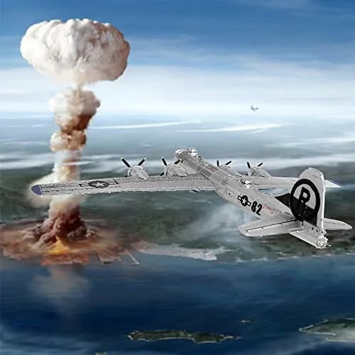 Piececool B-29 Bomber 3D Metal Model Kit 12cm (4.7in) x 22cm (8.7in) x 2cm (0.8in) | Challenging DIY Assembly Brain Teaser Puzzle thumbnail 5