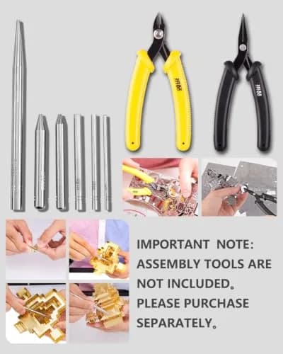 Piececool B-29 Bomber 3D Metal Model Kit 12cm (4.7in) x 22cm (8.7in) x 2cm (0.8in) | Challenging DIY Assembly Brain Teaser Puzzle thumbnail 8
