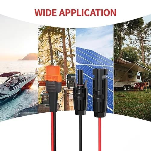 ELFCULB 10AWG 10FT Solar to XT60i Cable for Portable Power Stations | Waterproof, 300V, UL2468 Certified thumbnail 7