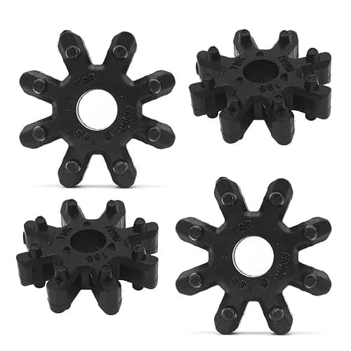 RBOKO Black Flexible Steering Coupler Replacement 4-Pack | Solves Steering Vibration and Noise thumbnail 1