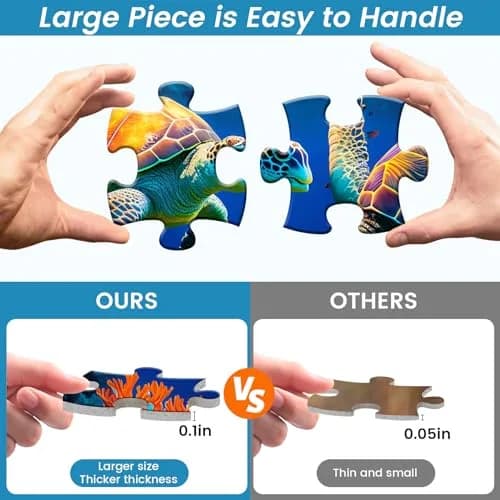 WSCXSC 24 Large Piece Puzzle for Seniors | Dementia & Elderly Friendly, Easy & Bright Colors thumbnail 3