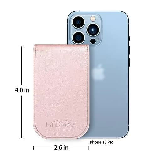 MEDMAX PU Leather Protective Case for Freestyle Libre 3 2 / Reader | Rose Gold, Lightweight Shockproof Diabetic Storage Carrying Case with Carabiner Clip and Handle (1-Pack) thumbnail 7