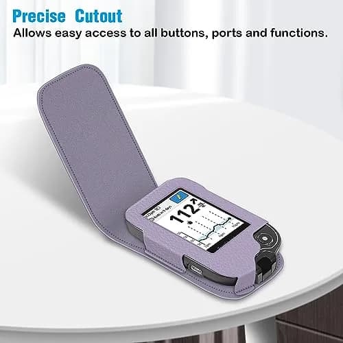 MEDMAX PU Leather Protective Case for Freestyle Libre 3 2 / Libre Reader | Slip-Resistant, Drop-Proof, Portable (Lilac Purple) thumbnail 5