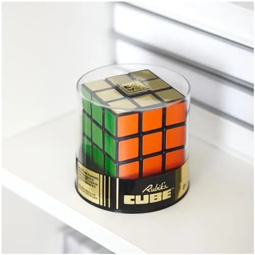 Rubik's Cube 50th Anniversary Retro Puzzle Cube & Brain Teaser Fidget Toy | Classic 3x3 Vintage Design, Collectible & Brain-Boosting thumbnail 6