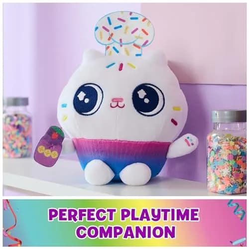 DREAMWORKS GABBY'S DOLLHOUSE 6-inch Cakey Cat Plush Celebration Series | Soft, Cuddly & Imaginative thumbnail 4