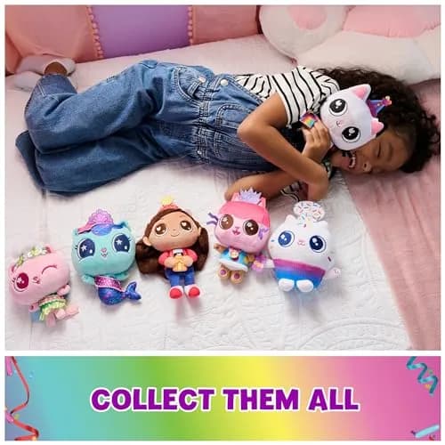 DREAMWORKS GABBY'S DOLLHOUSE 6-inch Cakey Cat Plush Celebration Series | Soft, Cuddly & Imaginative thumbnail 5