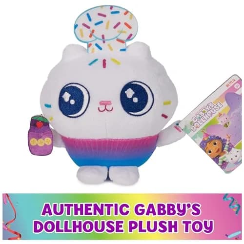 DREAMWORKS GABBY'S DOLLHOUSE 6-inch Cakey Cat Plush Celebration Series | Soft, Cuddly & Imaginative thumbnail 6