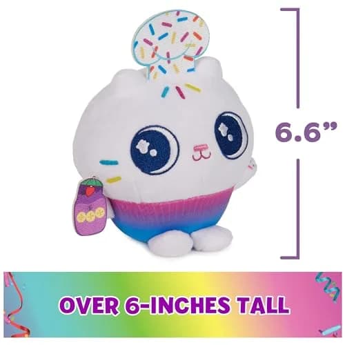 DREAMWORKS GABBY'S DOLLHOUSE 6-inch Cakey Cat Plush Celebration Series | Soft, Cuddly & Imaginative thumbnail 3
