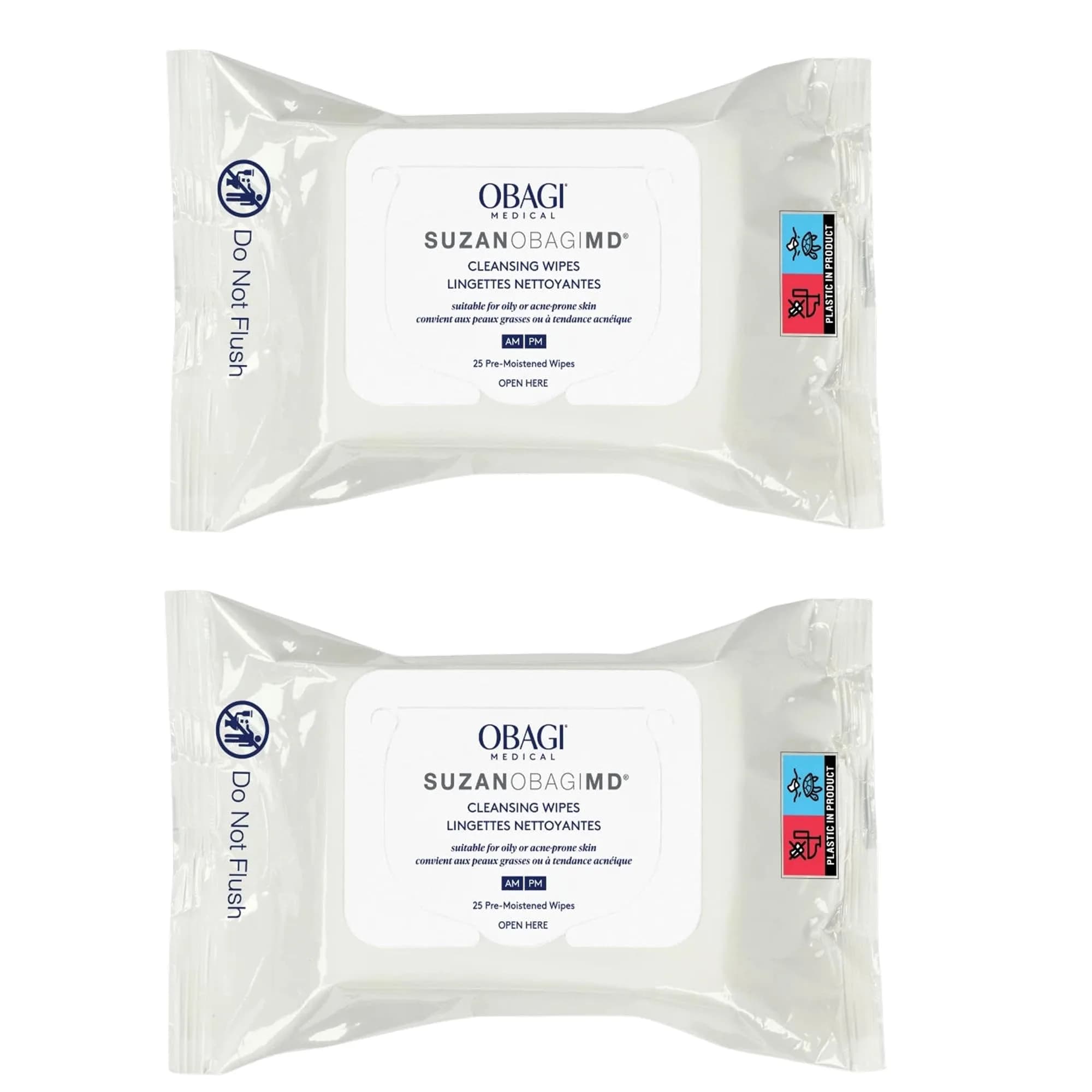 Obagi Medical Acne Cleansing Wipes 25 count | Salicylic Acid for Acne & Oily Skin (70-120 chars) — Wipes