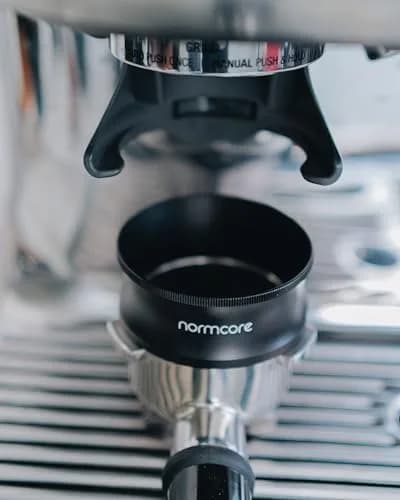 Normcore 54mm Magnetic Dosing Funnel V2 Black | Precision Espresso Coffee Dosing Ring with 9 Neodymium Magnets thumbnail 4