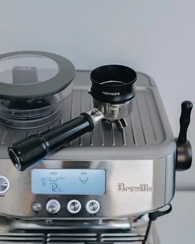 Normcore 54mm Magnetic Dosing Funnel V2 Black | Precision Espresso Coffee Dosing Ring with 9 Neodymium Magnets thumbnail 3