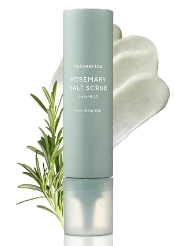 AROMATICA Rosemary Salt Scrub Shampoo 300ml (10.5 oz) | Exfoliates Scalp for Healthy Hair thumbnail 1