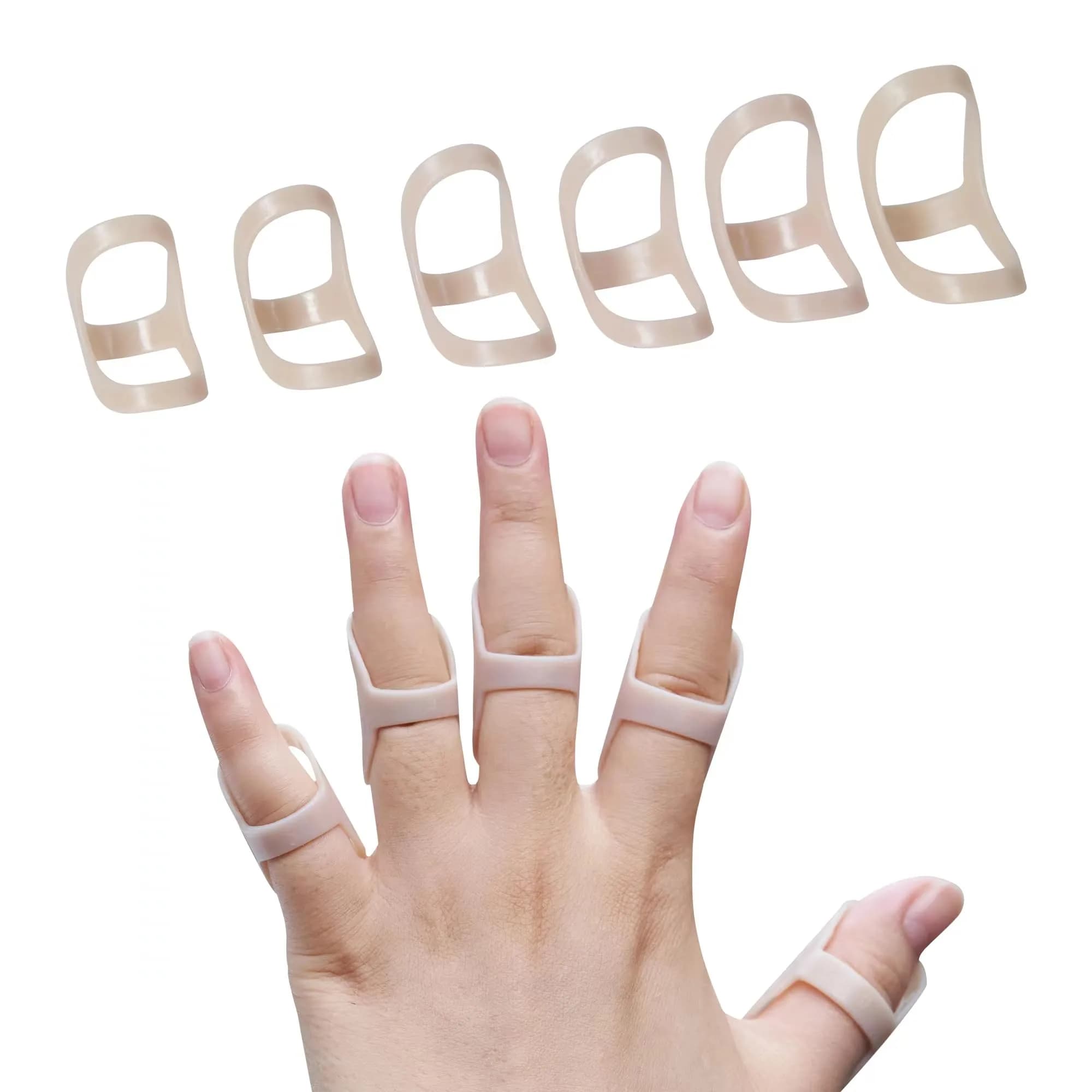 Soft Home Oval Finger Splints Sizes 5-10 | Waterproof, Breathable, Long-Lasting Support for Finger Pain Relief — 3,4,5,6,7,8