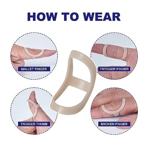 Soft Home Oval Finger Splints Size(3,4,5,6,7,8) | Support for Finger Pain & Recovery thumbnail 4