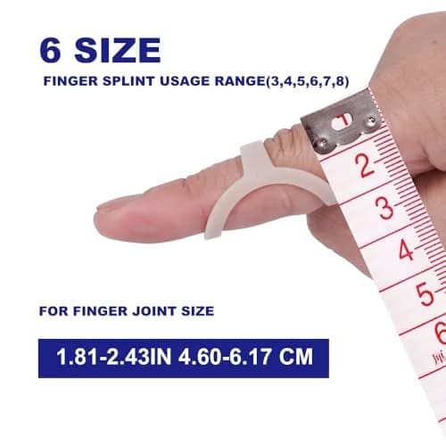 Soft Home Oval Finger Splints Size(3,4,5,6,7,8) | Support for Finger Pain & Recovery thumbnail 3