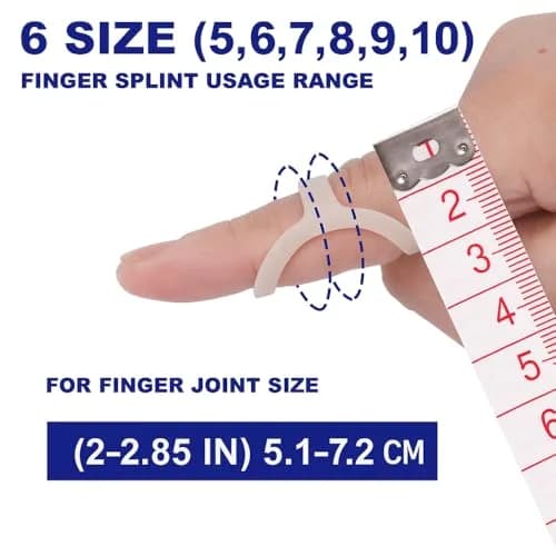 Soft Home Oval Finger Splints Sizes 5-10 | Waterproof, Breathable, Long-Lasting Support for Finger Pain Relief thumbnail 4