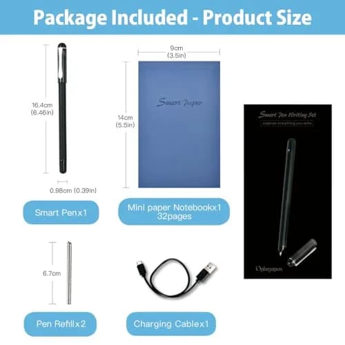 Ophayapen Smart Pen+Mini Notebook Set | Real-time Sync for Note Taking & Drawing thumbnail 7