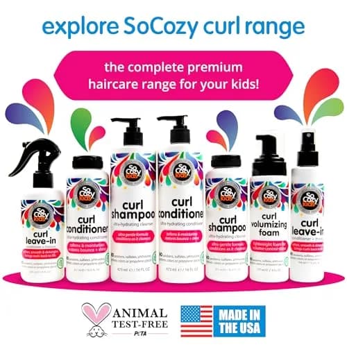 SO COZY Kids Curl Leave In Conditioner Spray 156ml (5.2 Fl Oz) | Detangles & Defines Curls thumbnail 6