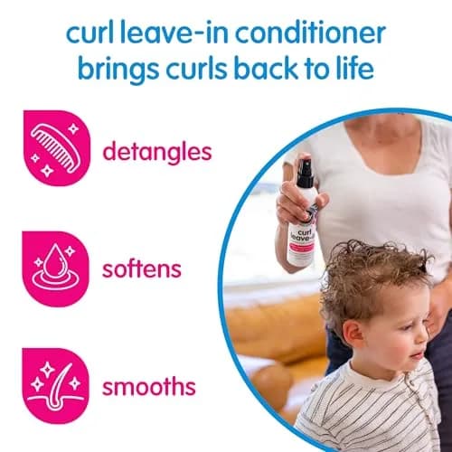SO COZY Kids Curl Leave In Conditioner Spray 156ml (5.2 Fl Oz) | Detangles & Defines Curls thumbnail 2