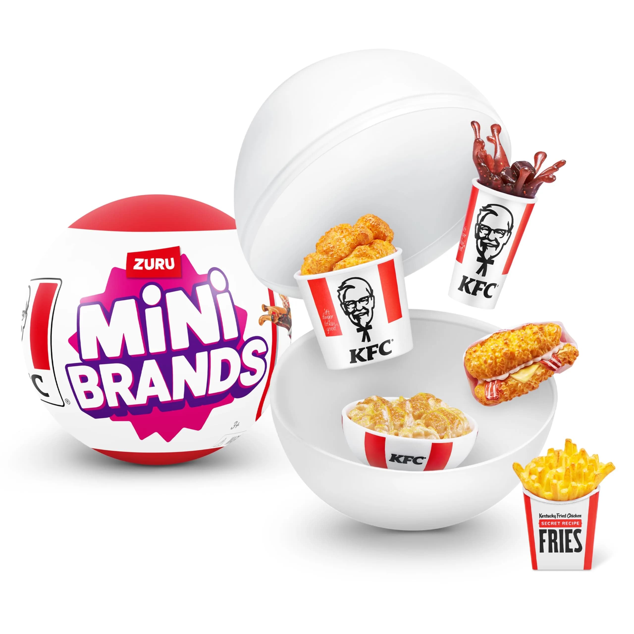 Mini Brands KFC Series 1 Mystery Capsule Toy | 5 Miniature Collectibles for Kids, Teens, Adults - main product image