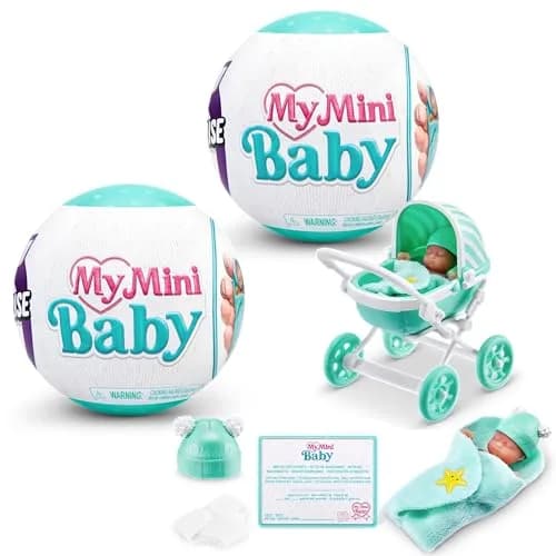 ZURU MY MINI 5 Surprise My Mini Baby Series 1 (2 Pack) | Realistic Miniature Collectible Toy for Girls thumbnail 1