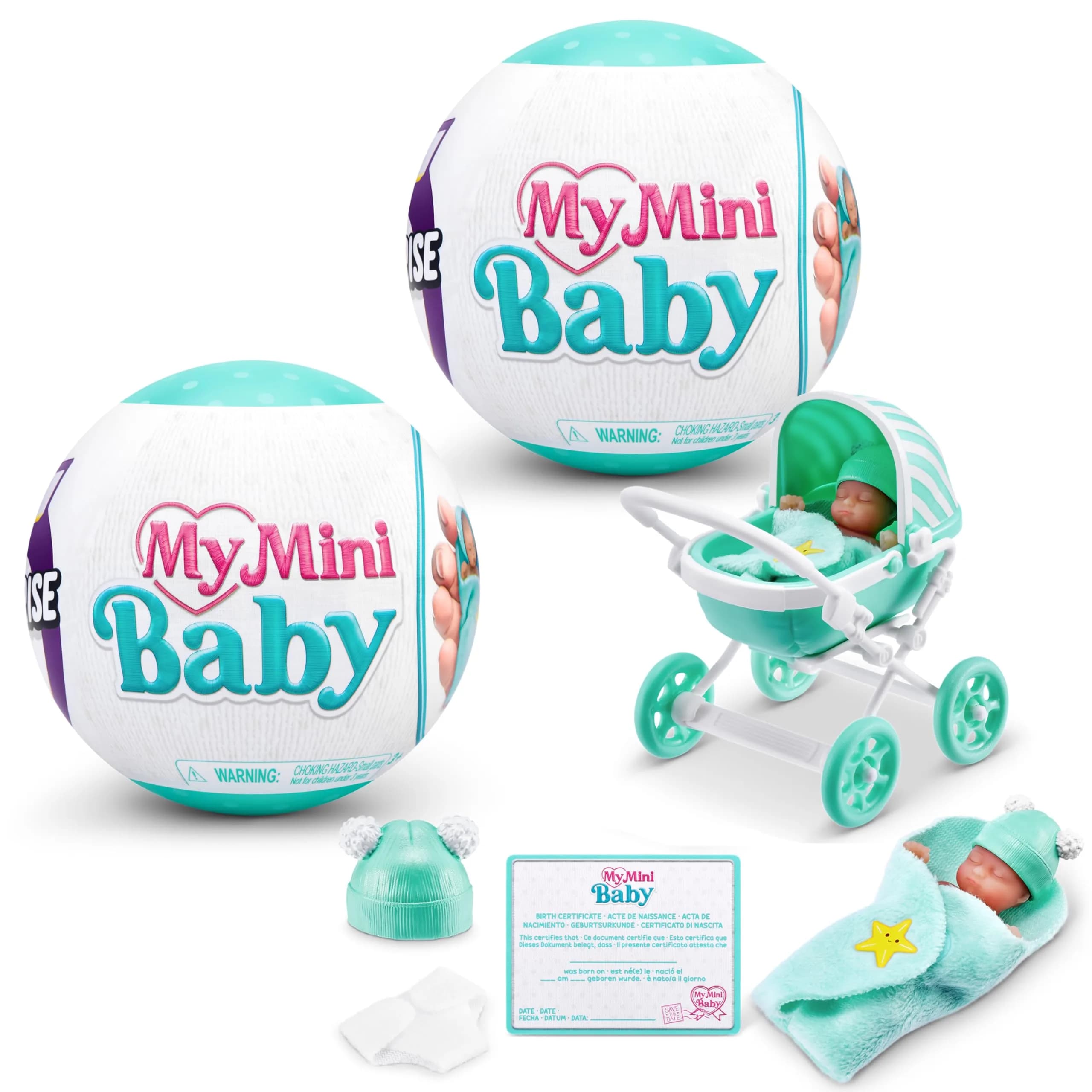ZURU MY MINI 5 Surprise My Mini Baby Series 1 (2 Pack) | Realistic Miniature Collectible Toy for Girls - main product image