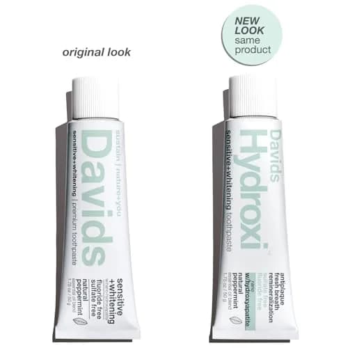 Davids Nano Hydroxyapatite Sensitive+Whitening Toothpaste 50g (1.75oz) | EWG Verified & Fluoride-Free thumbnail 2