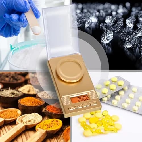 Fuzion Digital Milligram Scale 50g/0.001g, Powder Scale 6-in-1 Kit | High Precision Weighing Machine thumbnail 5
