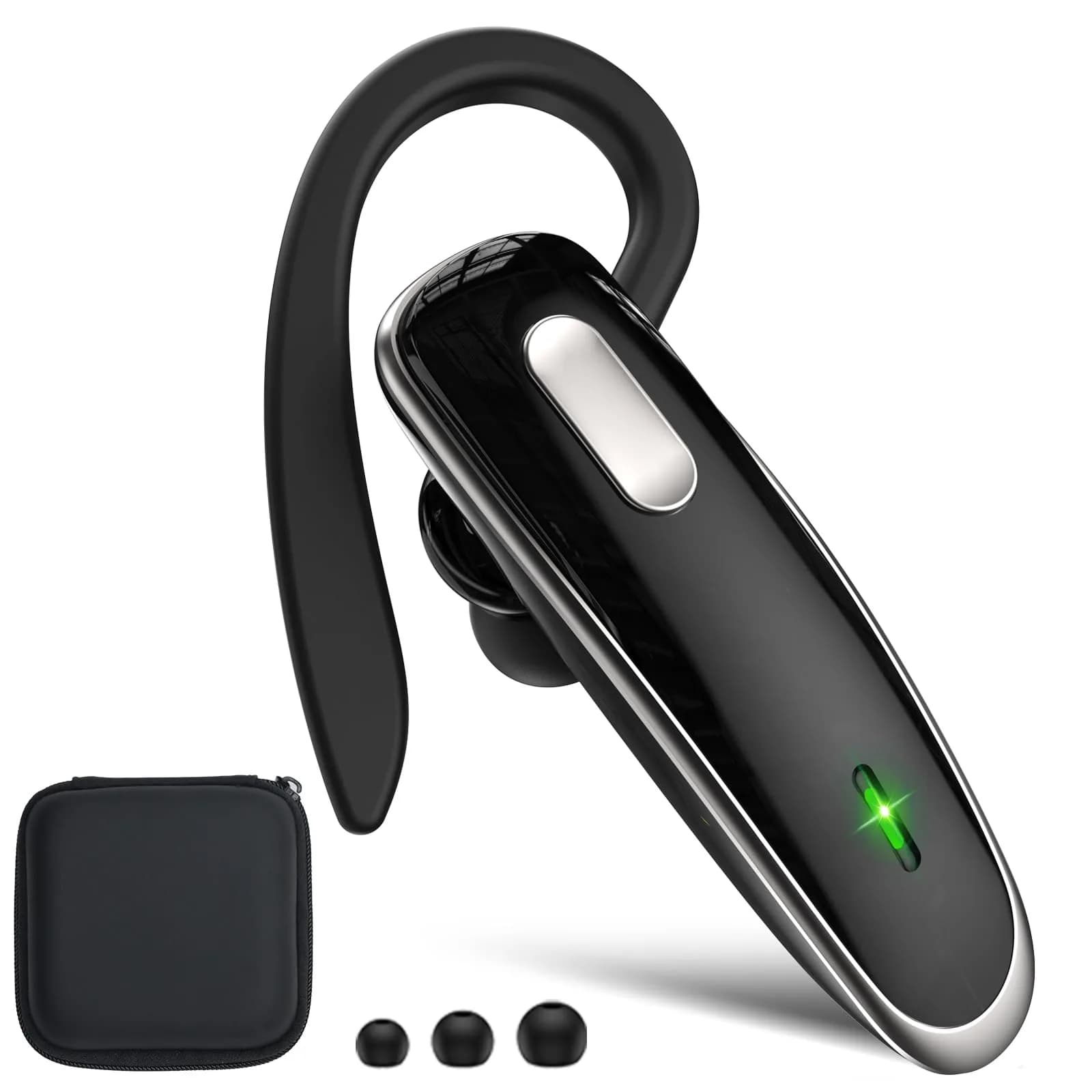 Jinreoo Bluetooth Headset V5.1 | Noise Cancellation, Long Battery, Universal Compatibility - main product image