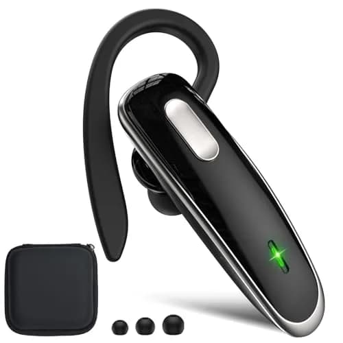 Jinreoo Bluetooth Headset V5.1 | Noise Cancellation, Long Battery, Universal Compatibility thumbnail 1