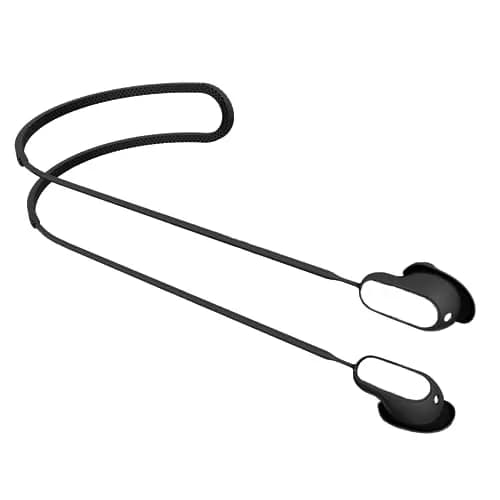 YBSCJHGR Anti-Lost Strap for Bose QuietComfort Earbuds II & Ultra, Black Silicone | Secure Neck Cord for Active Use thumbnail 1