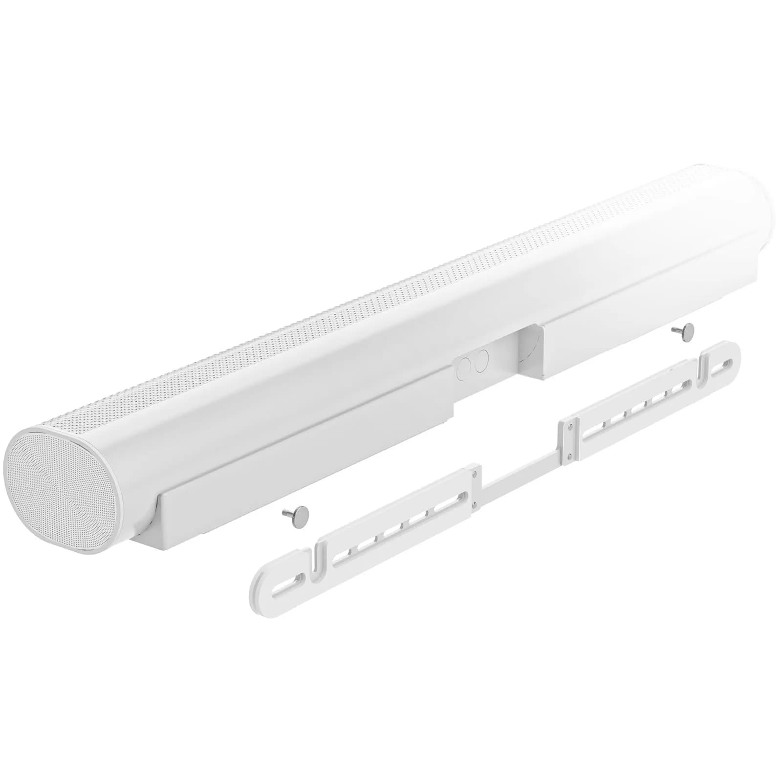 WALI Sonos Arc TV Mount for Sonos Arc & Sonos Arc Ultra, Black | Heavy Duty Wall Mount up to 10kg — White / Wall Mount