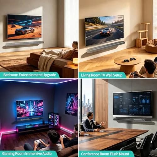 WALI White Soundbar Wall Mount for Sonos Arc & Ultra | 0.78 kg (1.72 lb) thumbnail 7