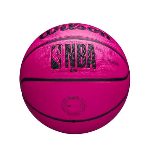 WILSON NBA DRV Outdoor Basketball with Pump - Pink, Size 5 | Durable Outdoor Play thumbnail 6