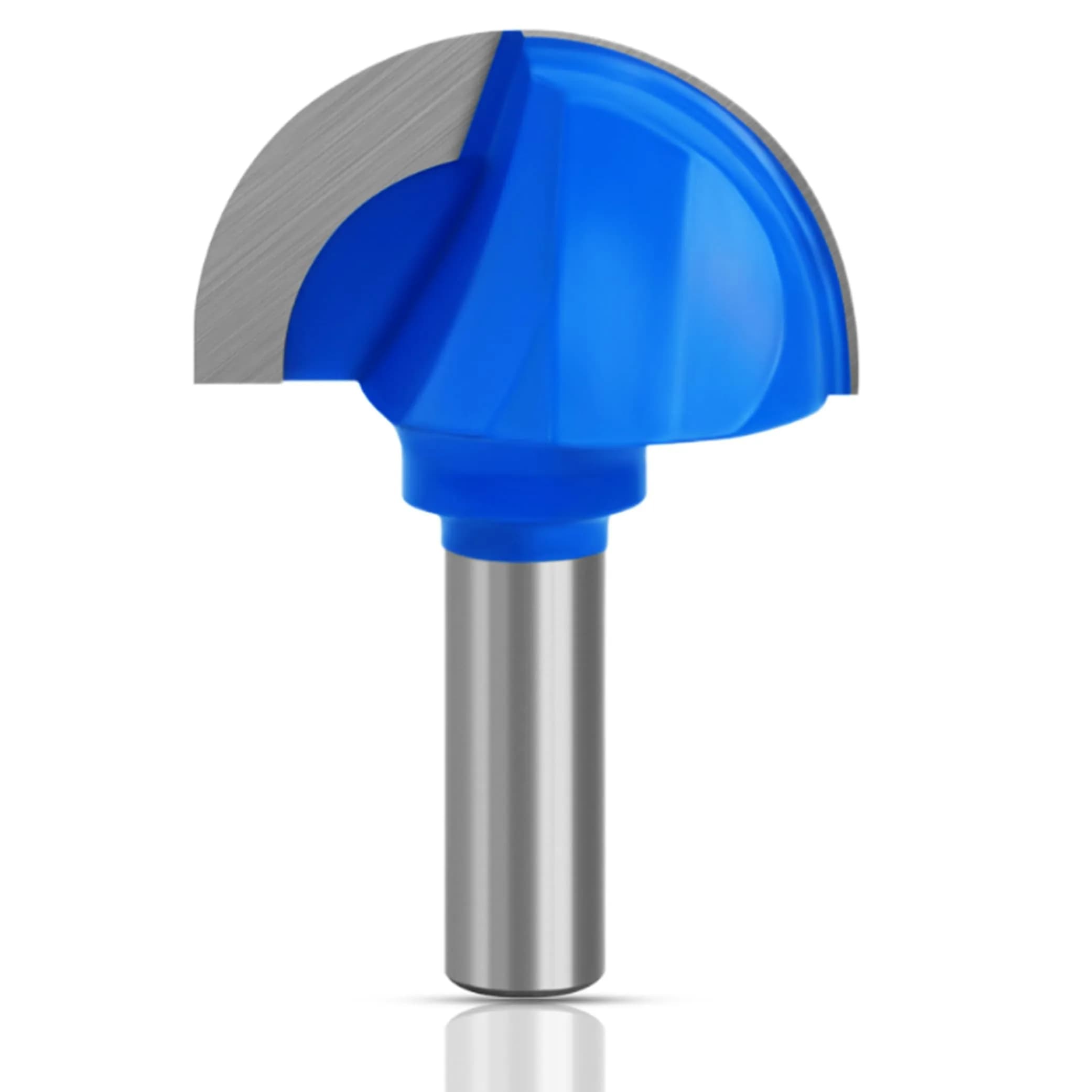 ASNOMY Core Box Router Bit 2" Cutting Diameter, 1/2" Shank | Solid Carbide 2-Flute Round Nose