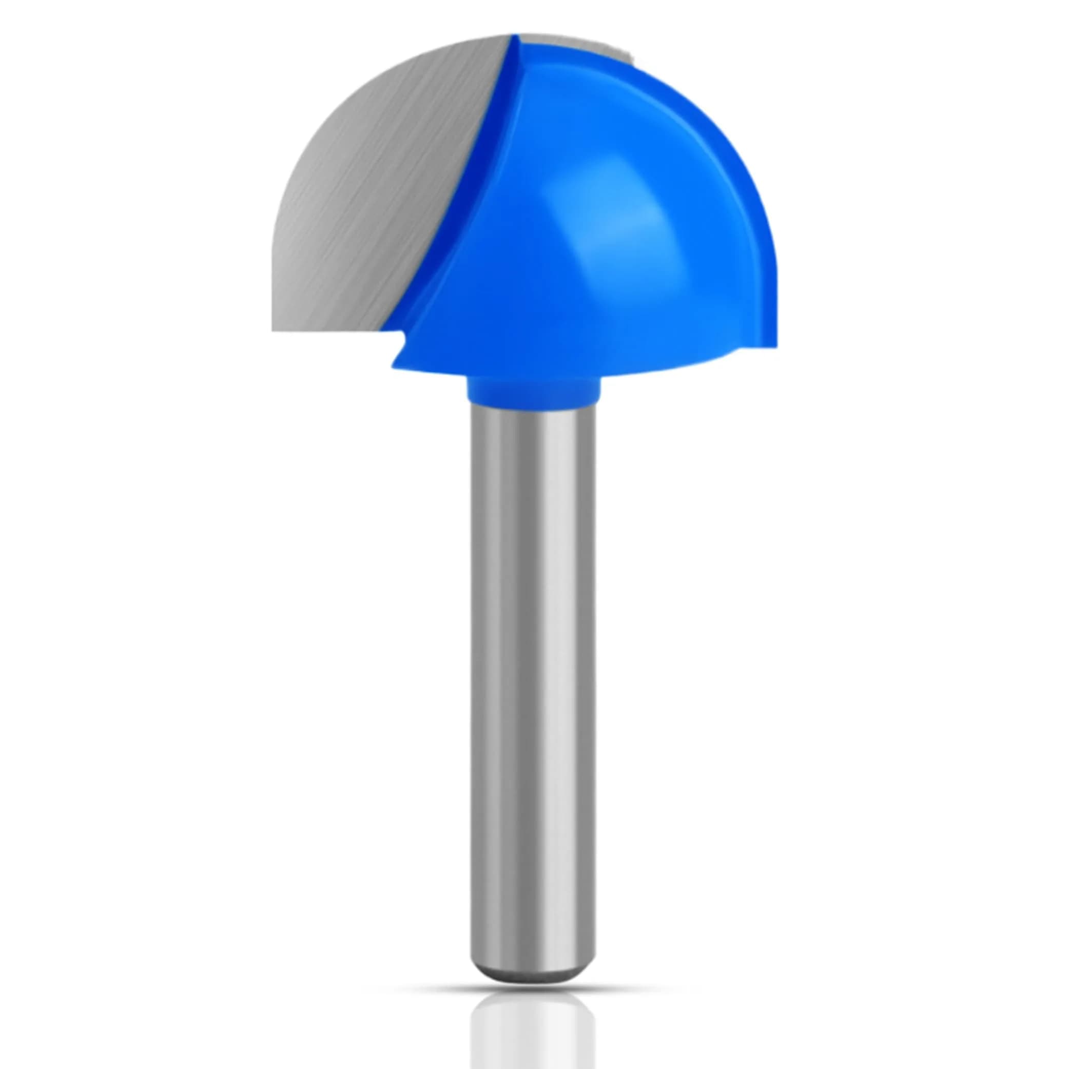 ASNOMY Core Box Router Bit 1" Cutting Diameter, 1/4" Shank, 2 Flutes | Solid Carbide Round Nose Cove Bit