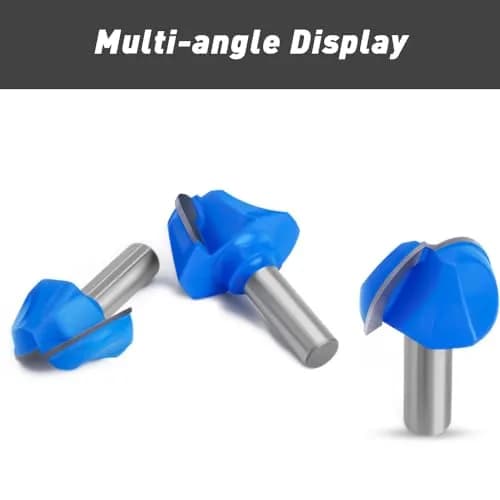 ASNOMY Core Box Router Bit 1" Cutting Diameter, 1/4" Shank, 2 Flutes | Solid Carbide Round Nose Cove Bit thumbnail 4