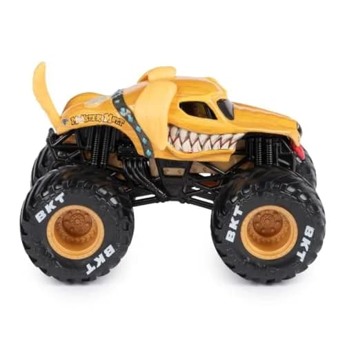 Monster Jam 2023 Spin Master 1:64 Diecast Truck Series 31 Ruff Crowd Monster Mutt Golden | Authentic Monster Jam Truck for Kids 3+ thumbnail 3