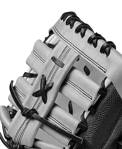 Wilson 2024 A2000 1620 12.5” Fastpitch First Base Mitt - Right Hand Throw, Black/Grey/Red | Pro Stock Leather thumbnail 6