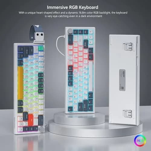 Womier VK66 PRO 60% Gaming Keyboard Wired, Creamy Mechanical Keyboard QMK/VIA | RGB, Hot Swappable, Compact thumbnail 6