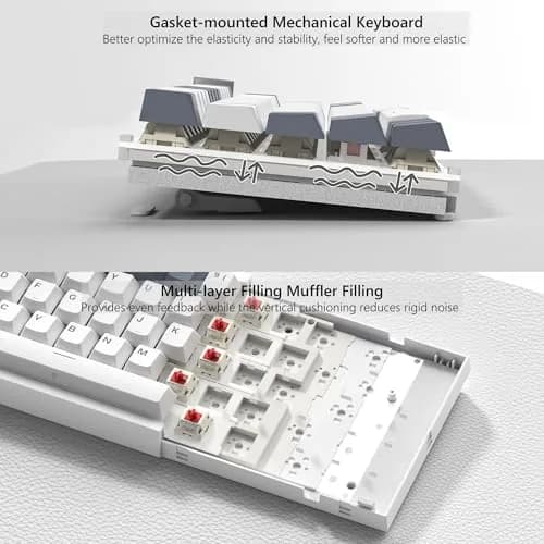 Womier VK66 PRO 60% Gaming Keyboard Wired, Creamy Mechanical Keyboard QMK/VIA | RGB, Hot Swappable, Compact thumbnail 4