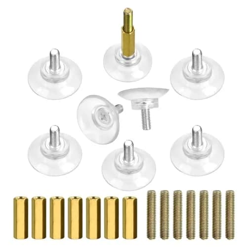 Sankoly Glass Table Top Suction Cup 1.3 Inches | Heavy Duty Support & Adjustable Height thumbnail 1