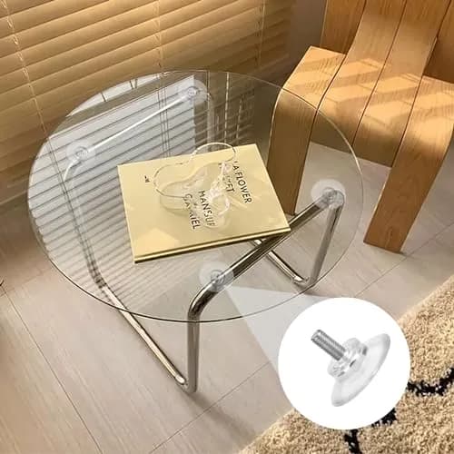 Sankoly Glass Table Top Suction Cup 1.3 Inches | Heavy Duty Support & Adjustable Height thumbnail 5