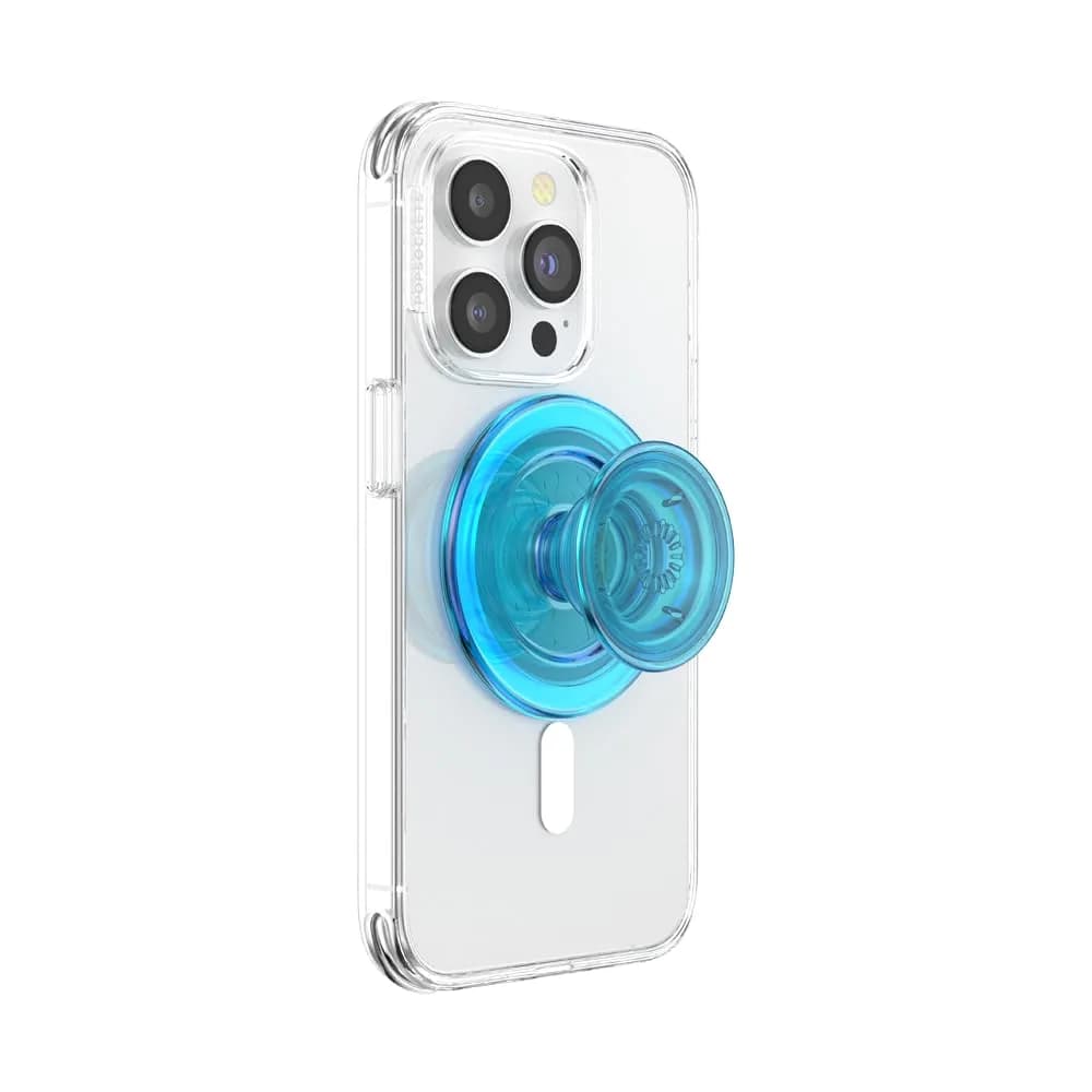 PopSockets Phone Grip for MagSafe Basic Naval | Magnetic Magnetic Holder & Stand — Electric Blue / MagSafe
