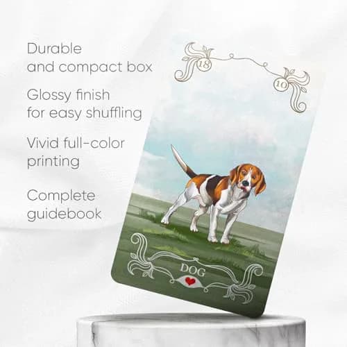 OMNITO Borderless Oracle Magic Lenormand Deck | Wisdom Cards for Love and Life | Vintage 36-Card Set with Guide Book for Soul, Destiny, and Fortune Reading thumbnail 2